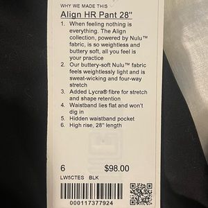 Lululemon Align HR Pant
